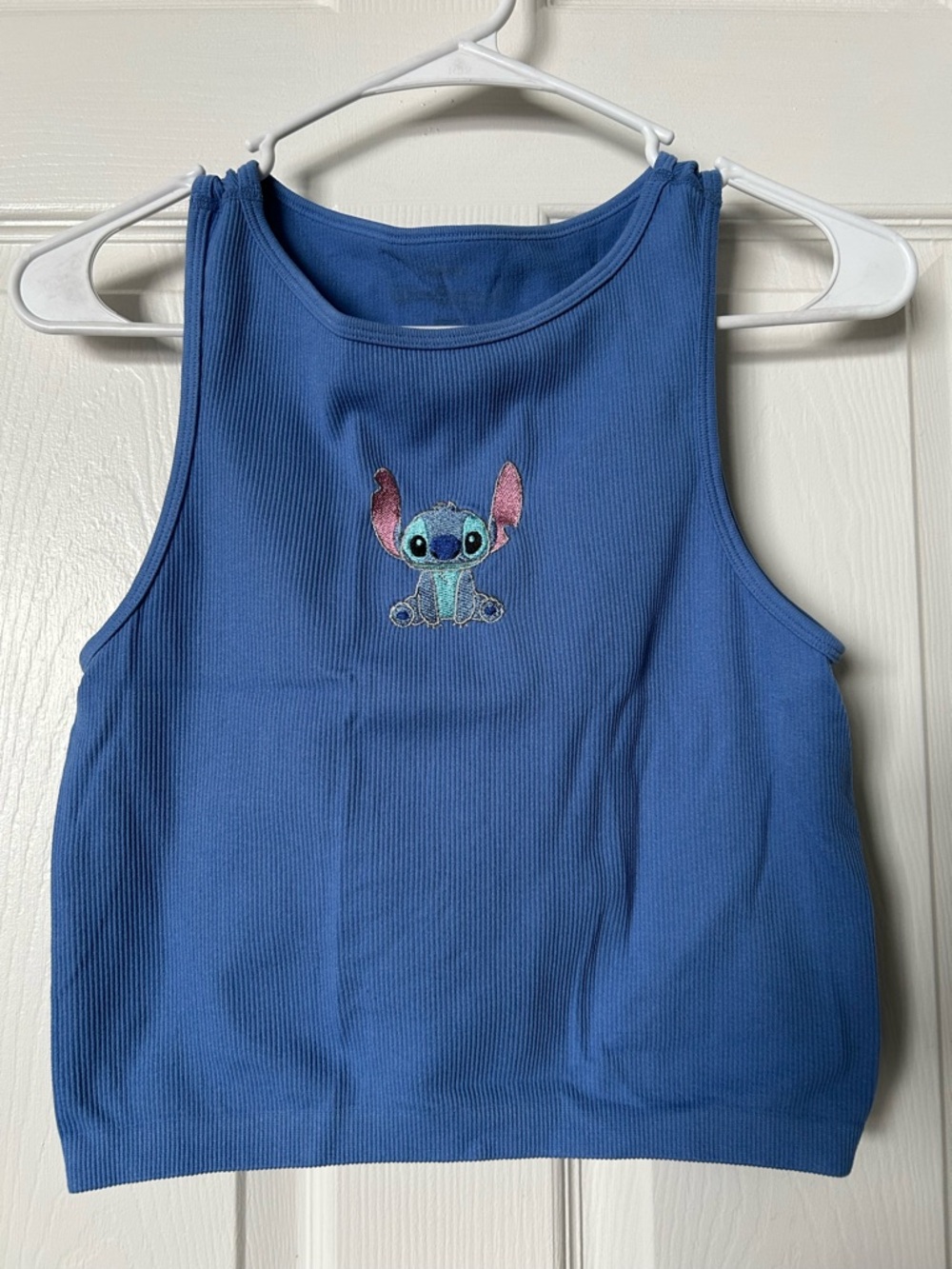 Tank Top with Stitch Embroidery